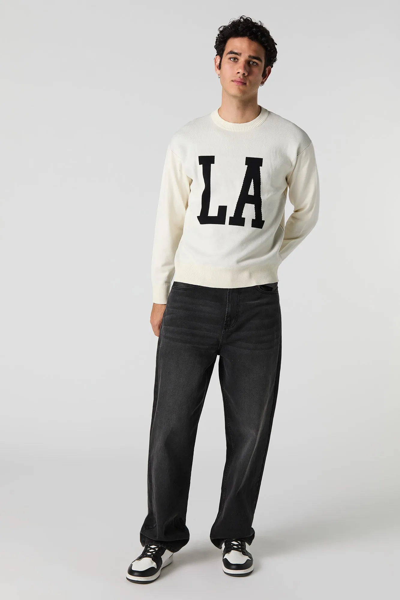 City Jacquard Knit Sweater sold by Urban Planet product image thumbnail 3