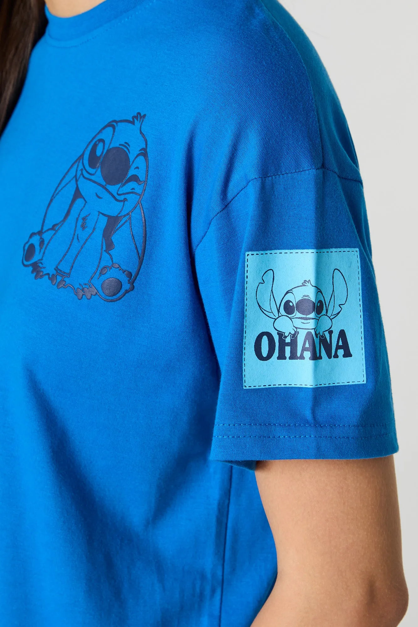 Stitch Puff Print T-Shirt sold by Urban Planet product image thumbnail 4