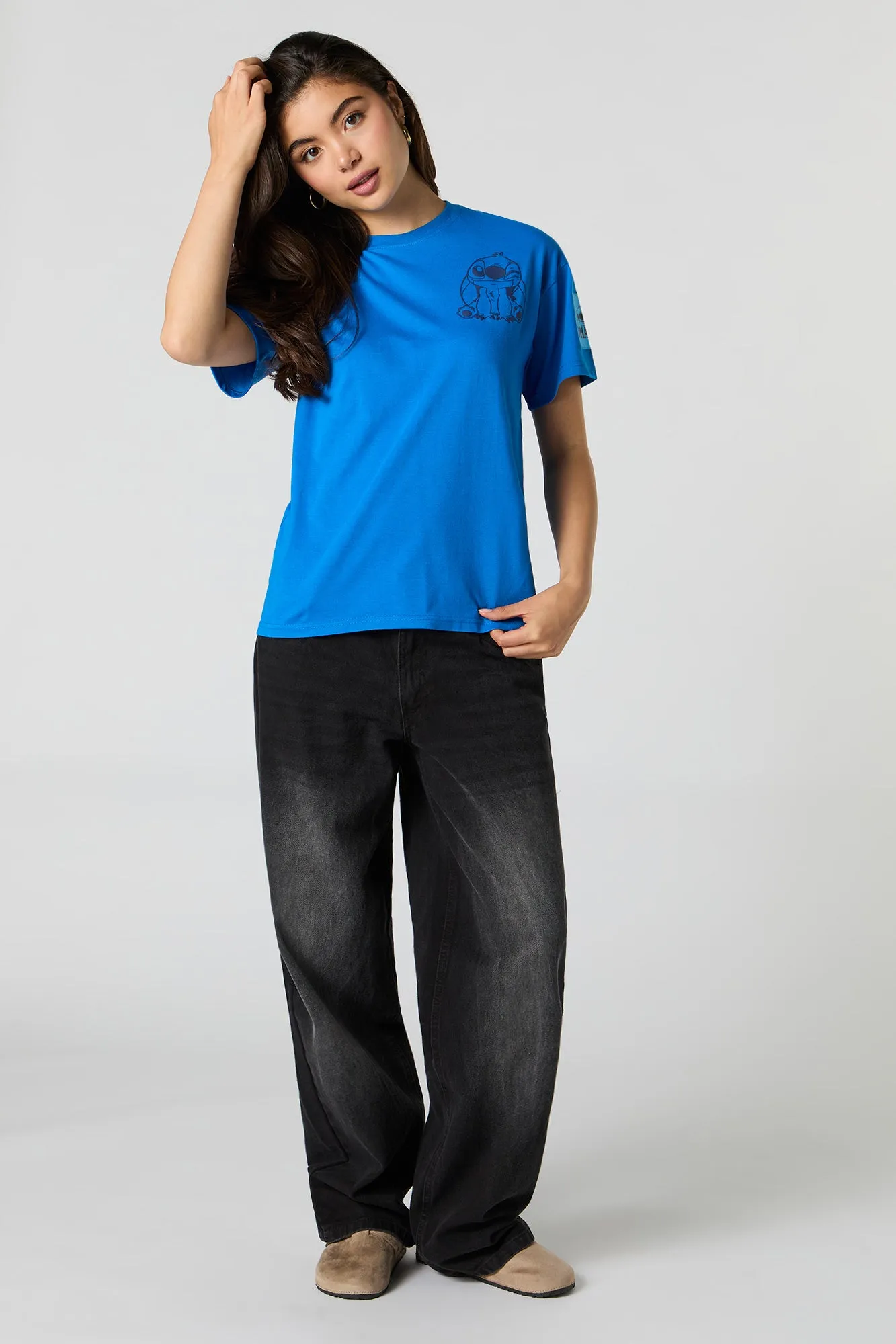 Stitch Puff Print T-Shirt sold by Urban Planet product image thumbnail 3