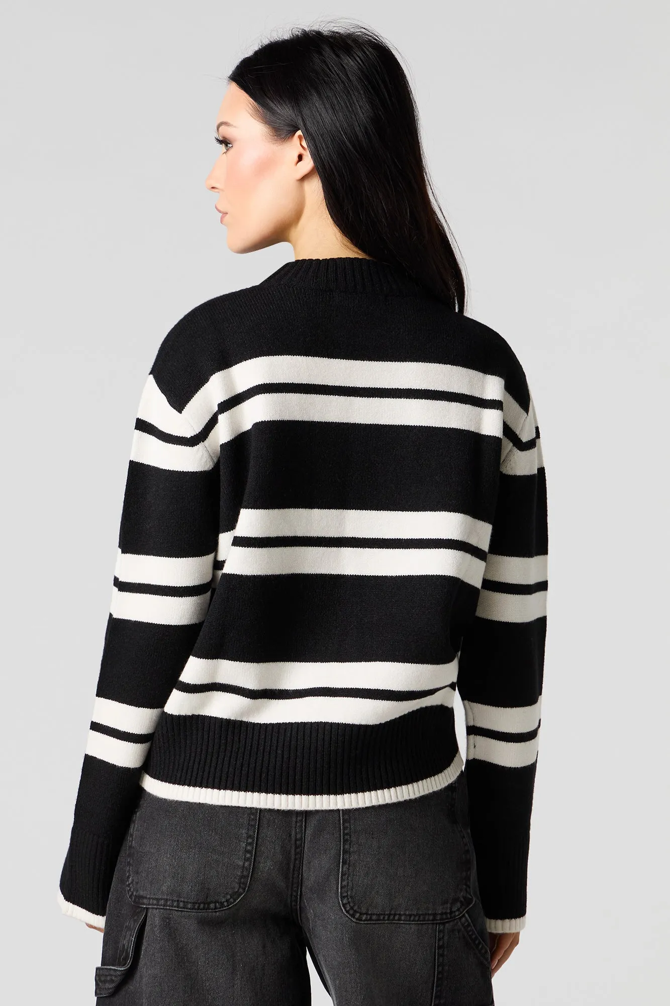 Striped Knit Sweater sold by Urban Planet product image thumbnail 5