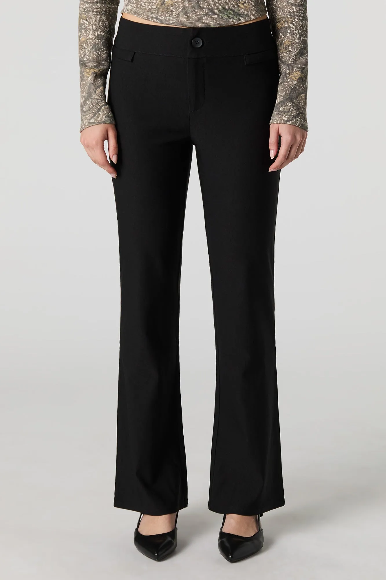 Pantalon habillé à jambe évasée sold by Urban Planet product image thumbnail 2