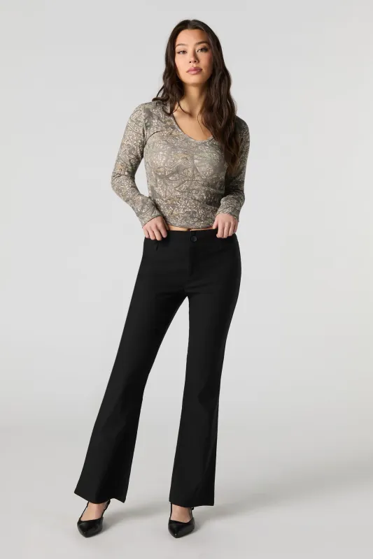 Pantalon habillé à jambe évasée sold by Urban Planet