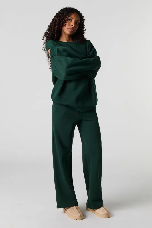 Wide Leg Fleece Sweatpant sold by Urban Planet