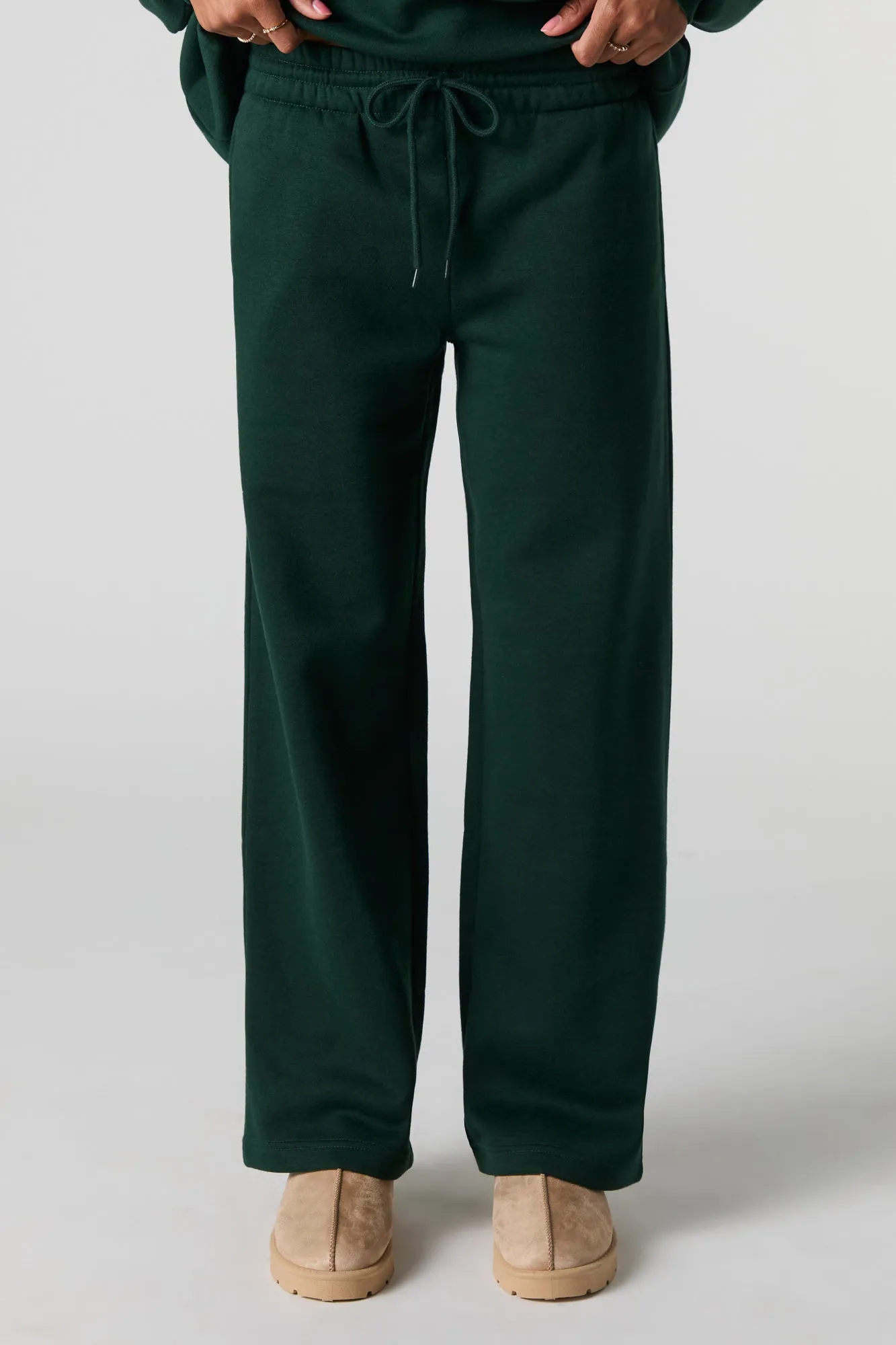 Pantalon d'entraînement à jambe large en molleton sold by Urban Planet product image thumbnail 4