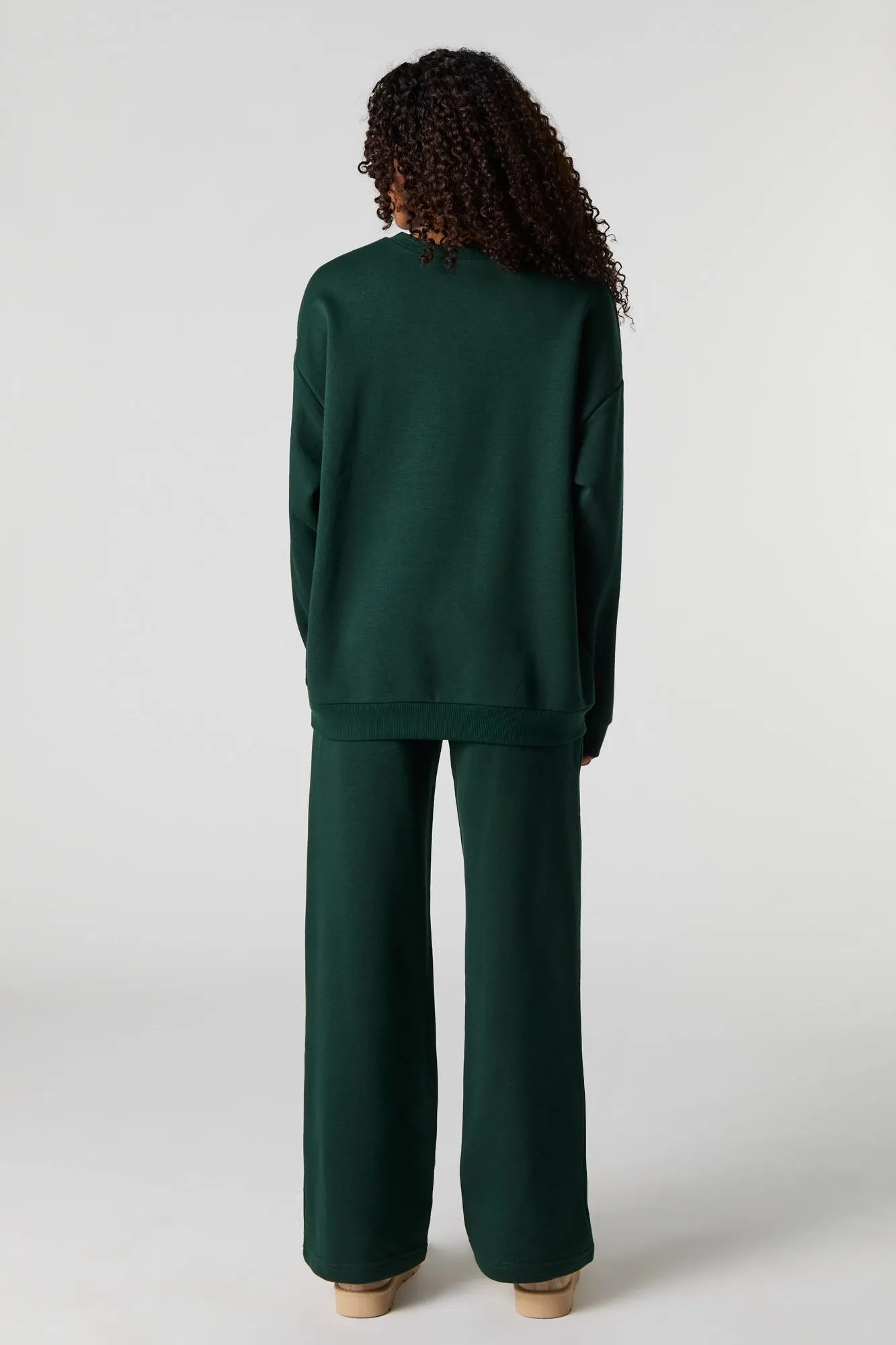 Pantalon d'entraînement à jambe large en molleton sold by Urban Planet product image thumbnail 5