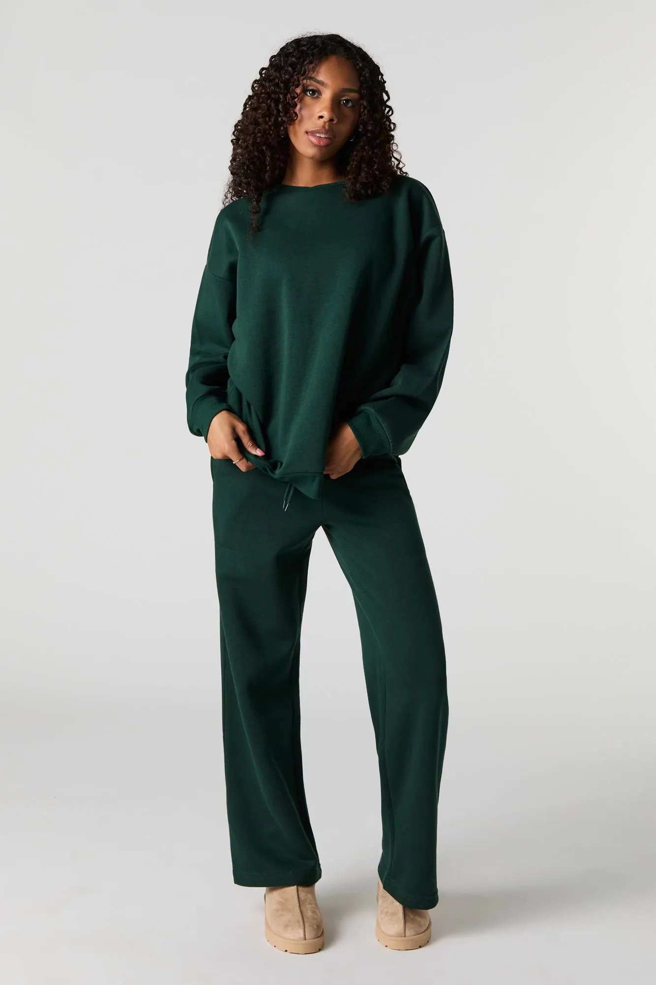 Oversized Fleece Sweatshirt sold by Urban Planet product image thumbnail 3