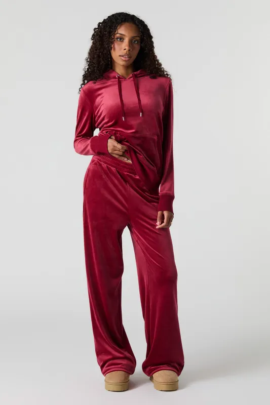 Pantalon en molleton en velours à jambe large sold by Urban Planet