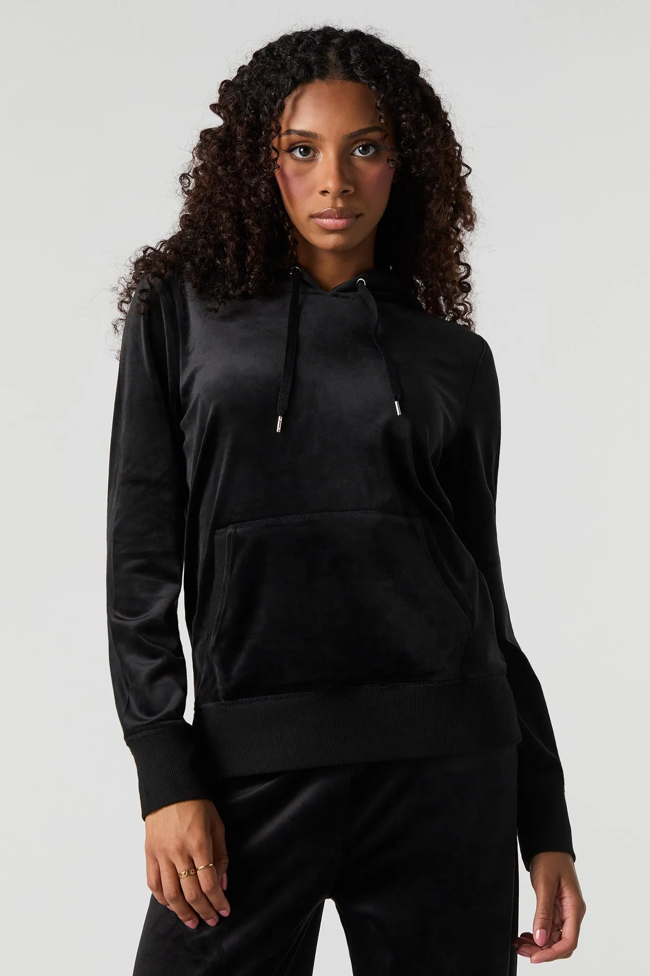 Velour Hoodie sold by Urban Planet product image thumbnail 4