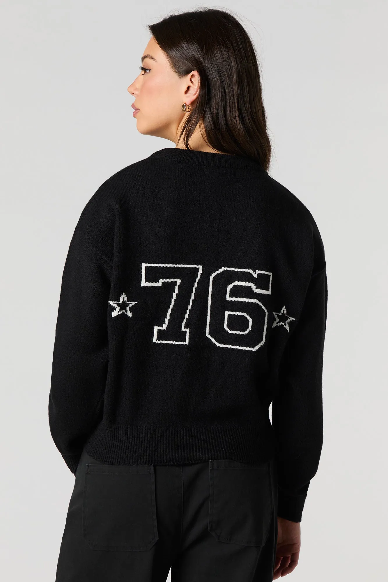 City Jacquard Knit Sweater sold by Urban Planet product image thumbnail 4