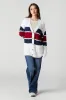 Cable Knit Colourblock Oversized Cardigan sold by Urban Planet