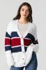 Cable Knit Colourblock Oversized Cardigan sold by Urban Planet