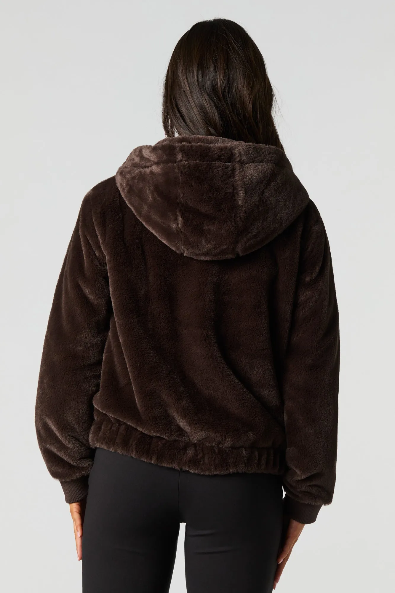 Faux Fur Hooded Jacket sold by Urban Planet product image thumbnail 5