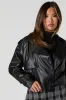 Oversized Belted Faux Leather Jacket sold by Urban Planet