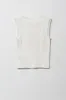 Camisole côtelée imprimée à bordure en dentelle pour filles sold by Urban Planet