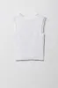 Camisole côtelée imprimée à bordure en dentelle pour filles sold by Urban Planet