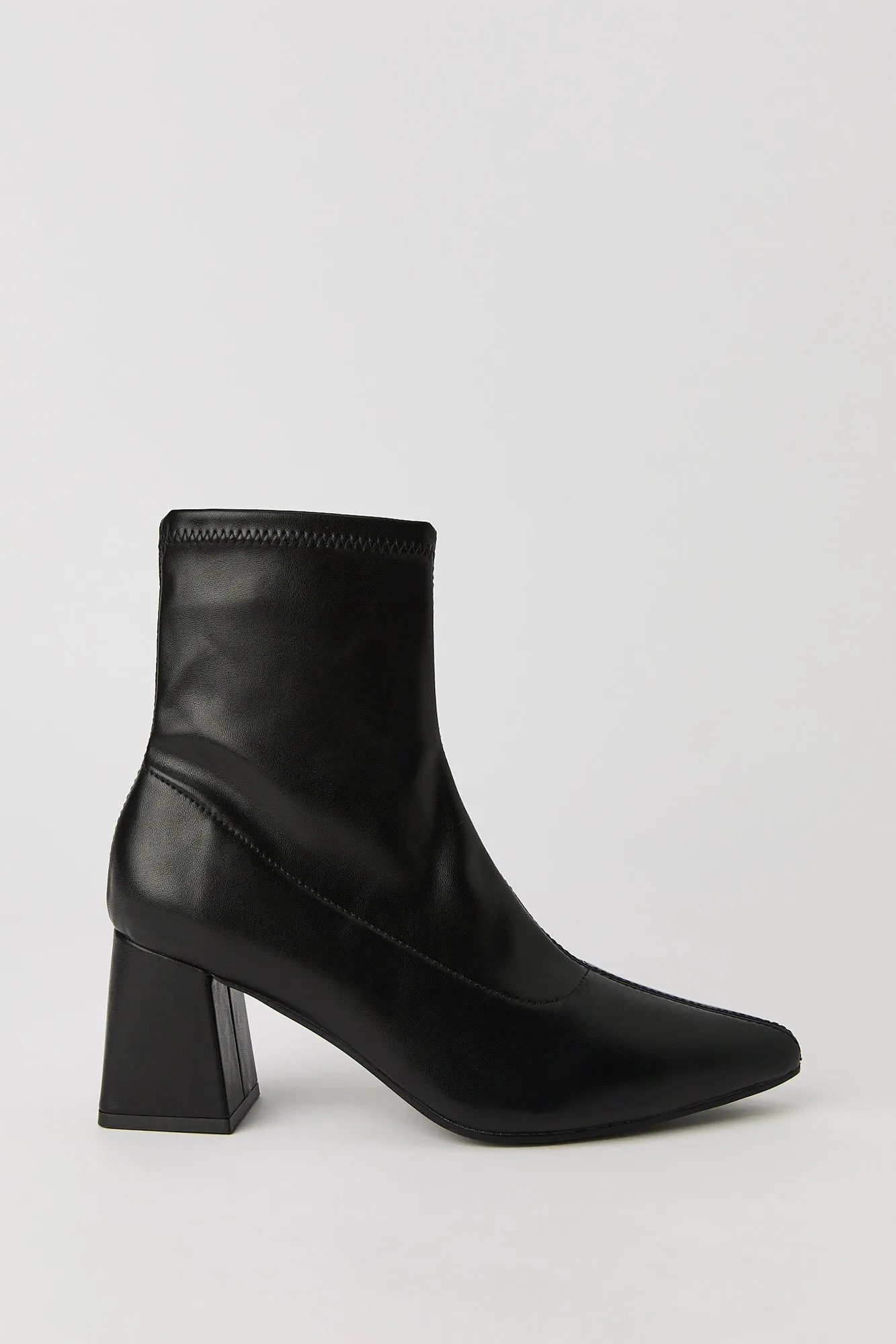 Pointed Toe Block Heel Booties sold by Urban Planet product image thumbnail 5