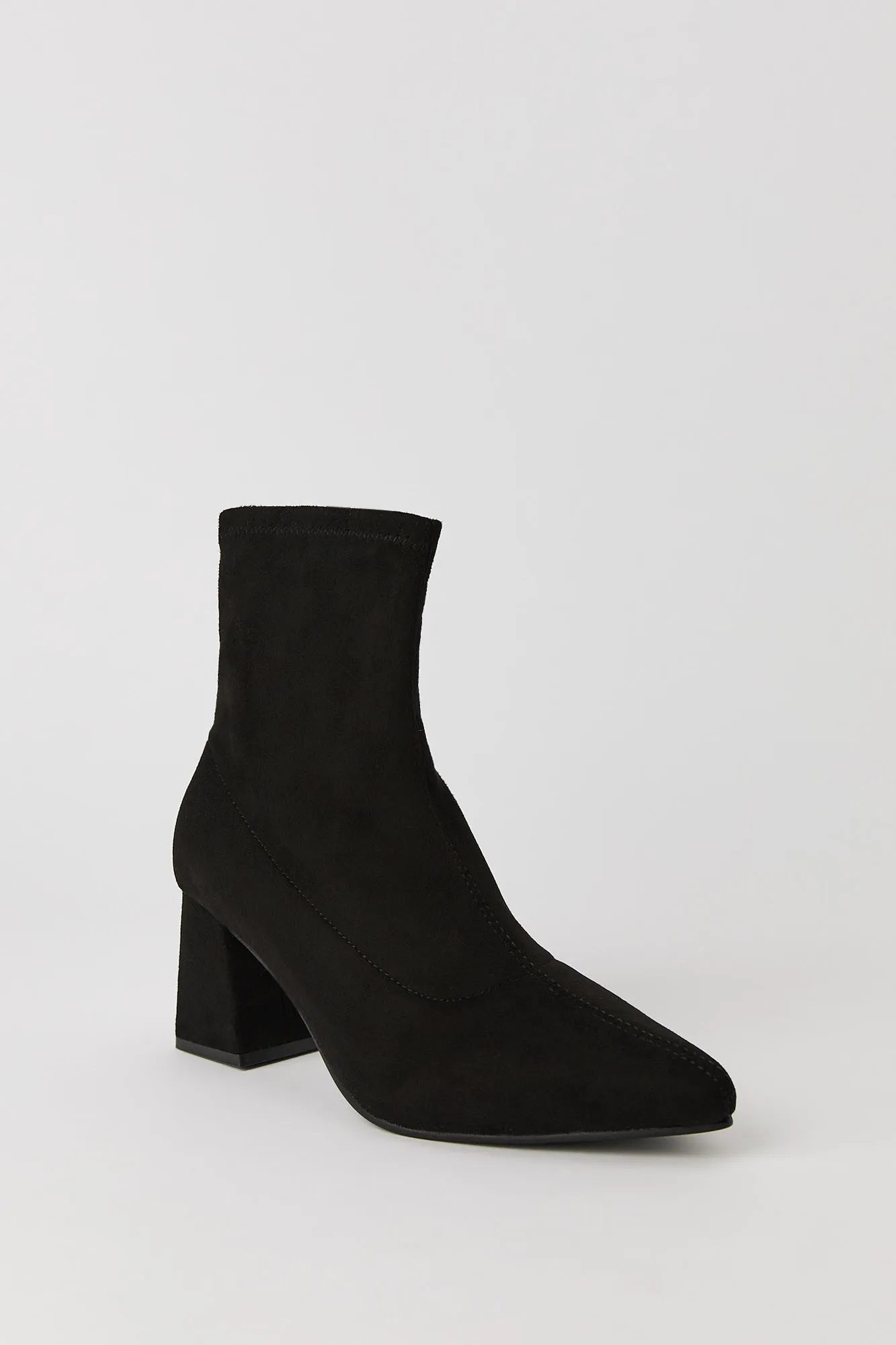 Pointed Toe Block Heel Booties sold by Urban Planet product image thumbnail 2