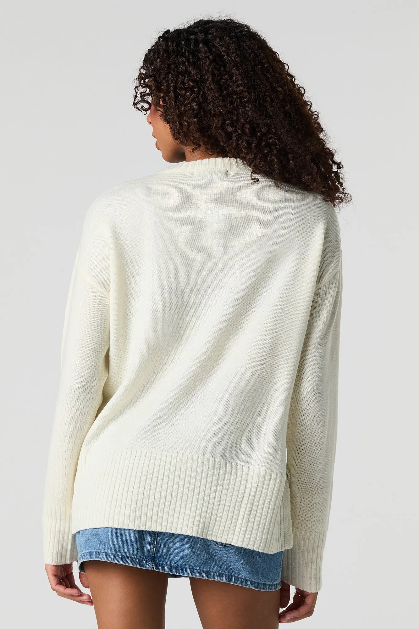 Jacquard Knit Sweater sold by Urban Planet product image thumbnail 2