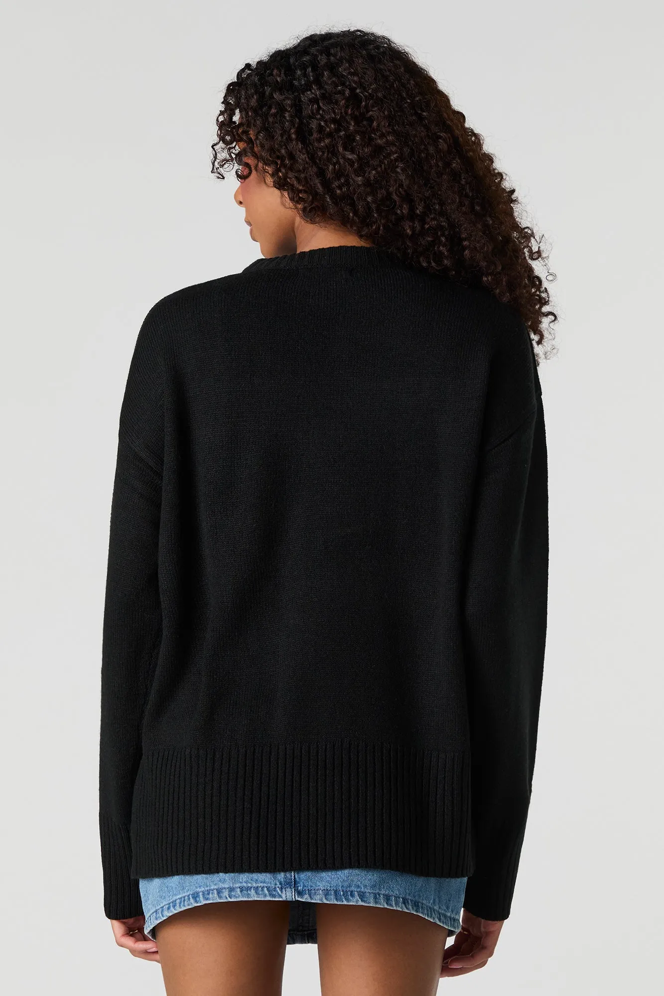 Jacquard Knit Sweater sold by Urban Planet product image thumbnail 5