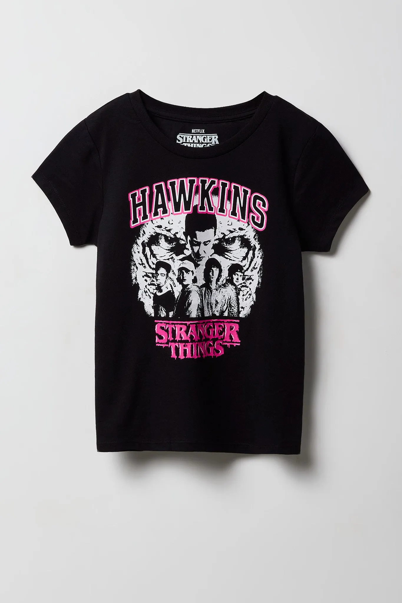 Girls Stranger Things Graphic T-Shirt sold by Urban Planet product image thumbnail 3