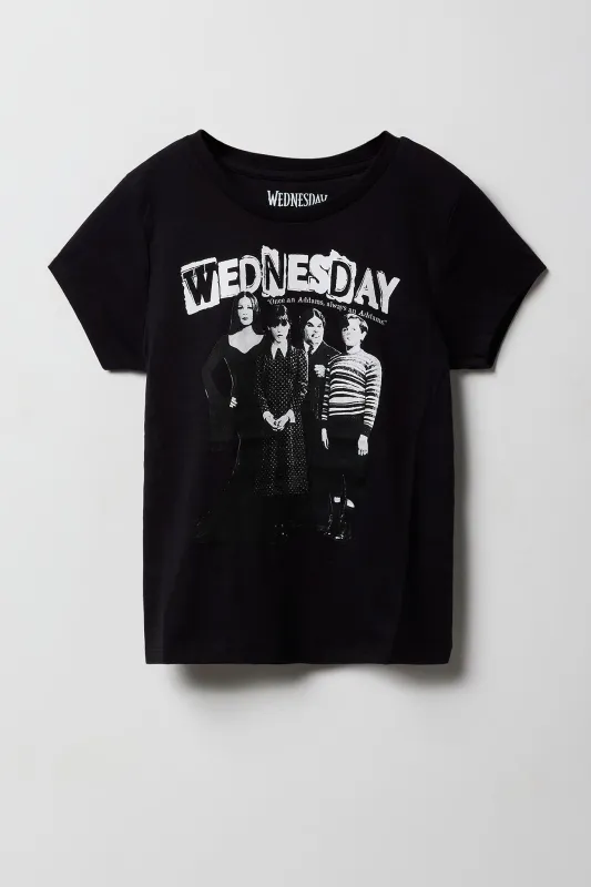 Girls Wednesday Graphic T-Shirt sold by Urban Planet