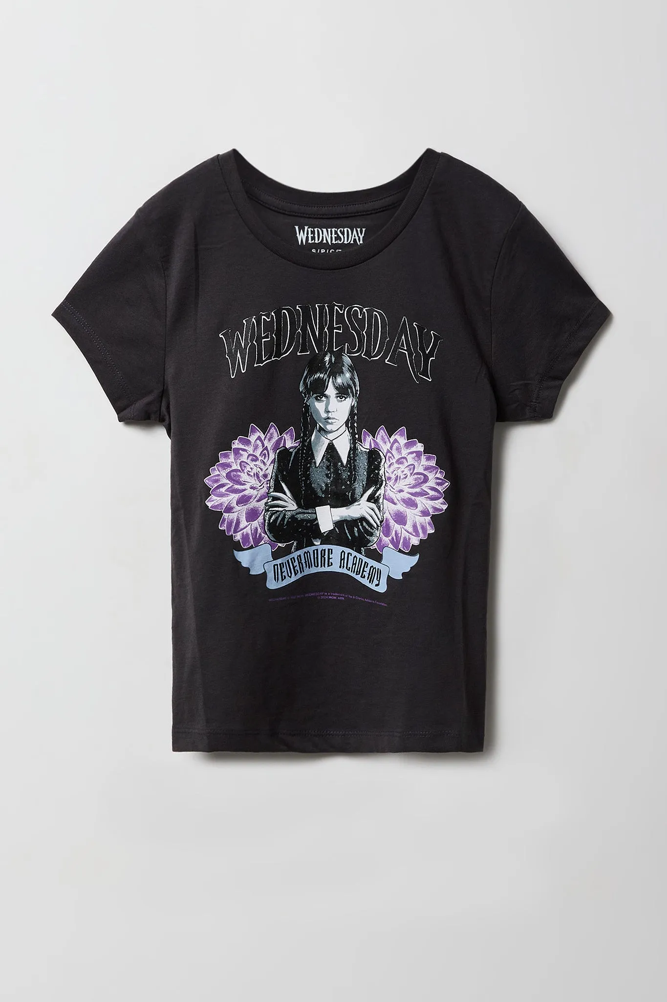 Girls Wednesday Graphic T-Shirt sold by Urban Planet product image thumbnail 3