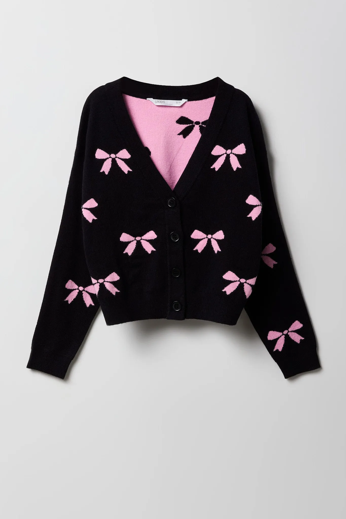 Girls Jacquard Knit Cardigan sold by Urban Planet