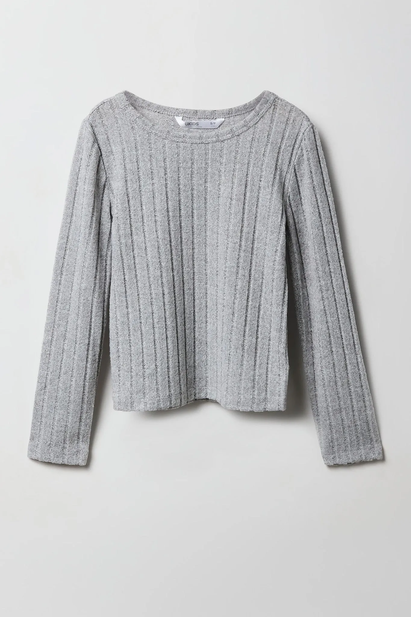 Girls Ribbed Knit Long Sleeve Top sold by Urban Planet product image thumbnail 5
