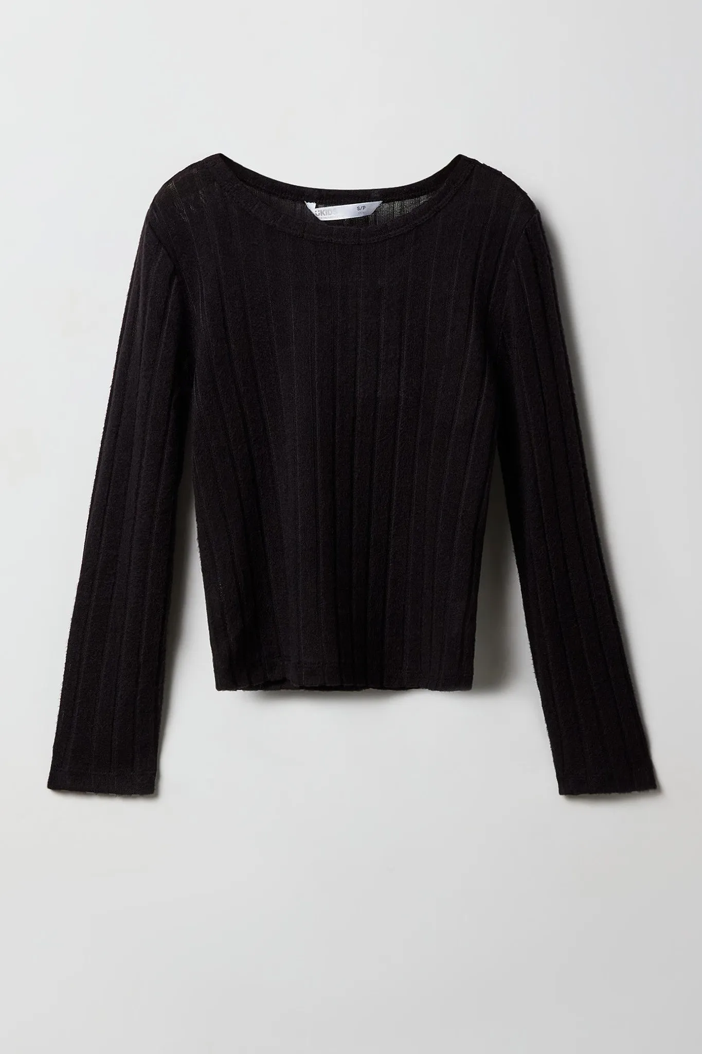 Girls Ribbed Knit Long Sleeve Top sold by Urban Planet product image thumbnail 3