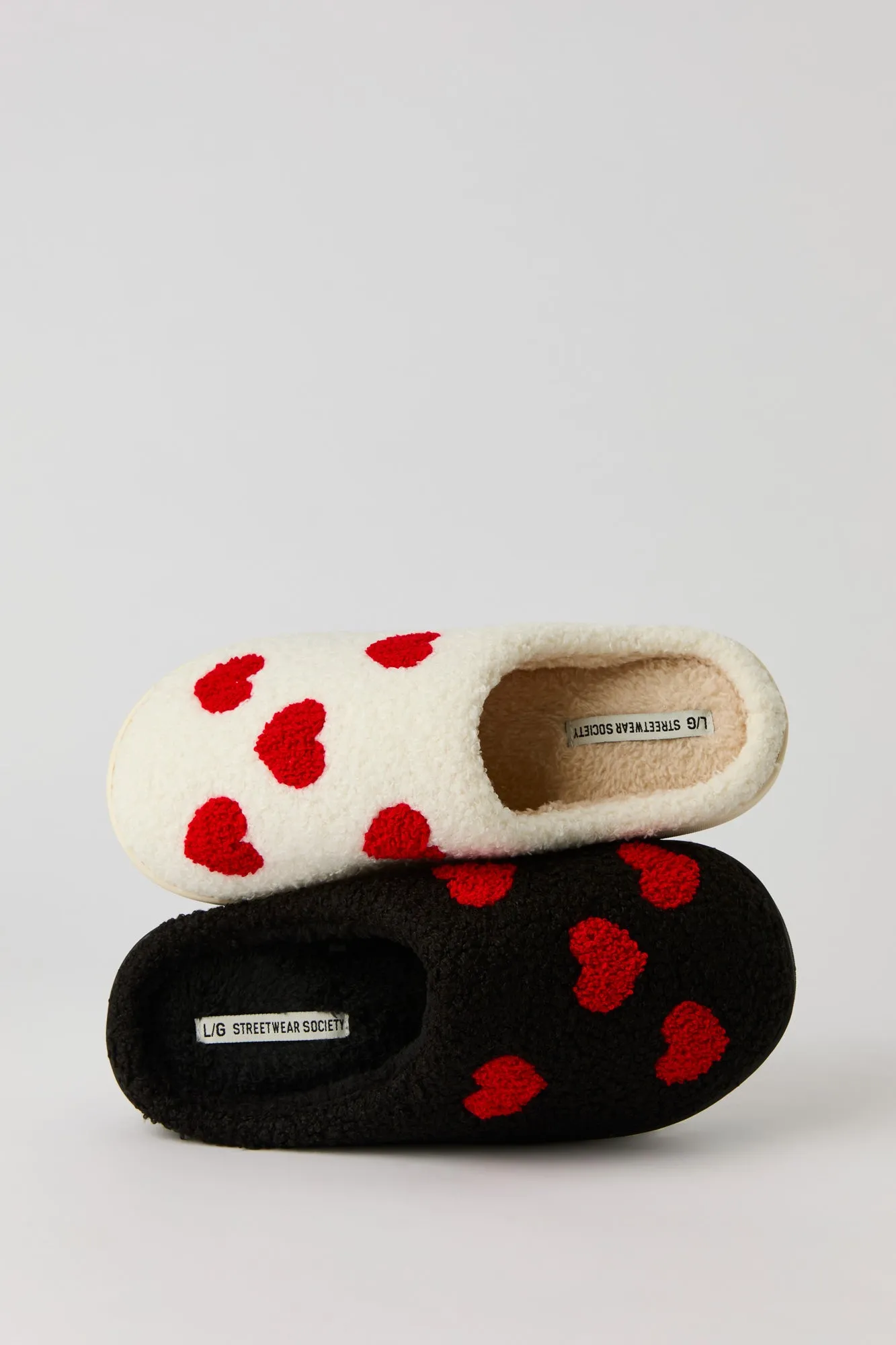 Heart Sherpa Slippers sold by Urban Planet