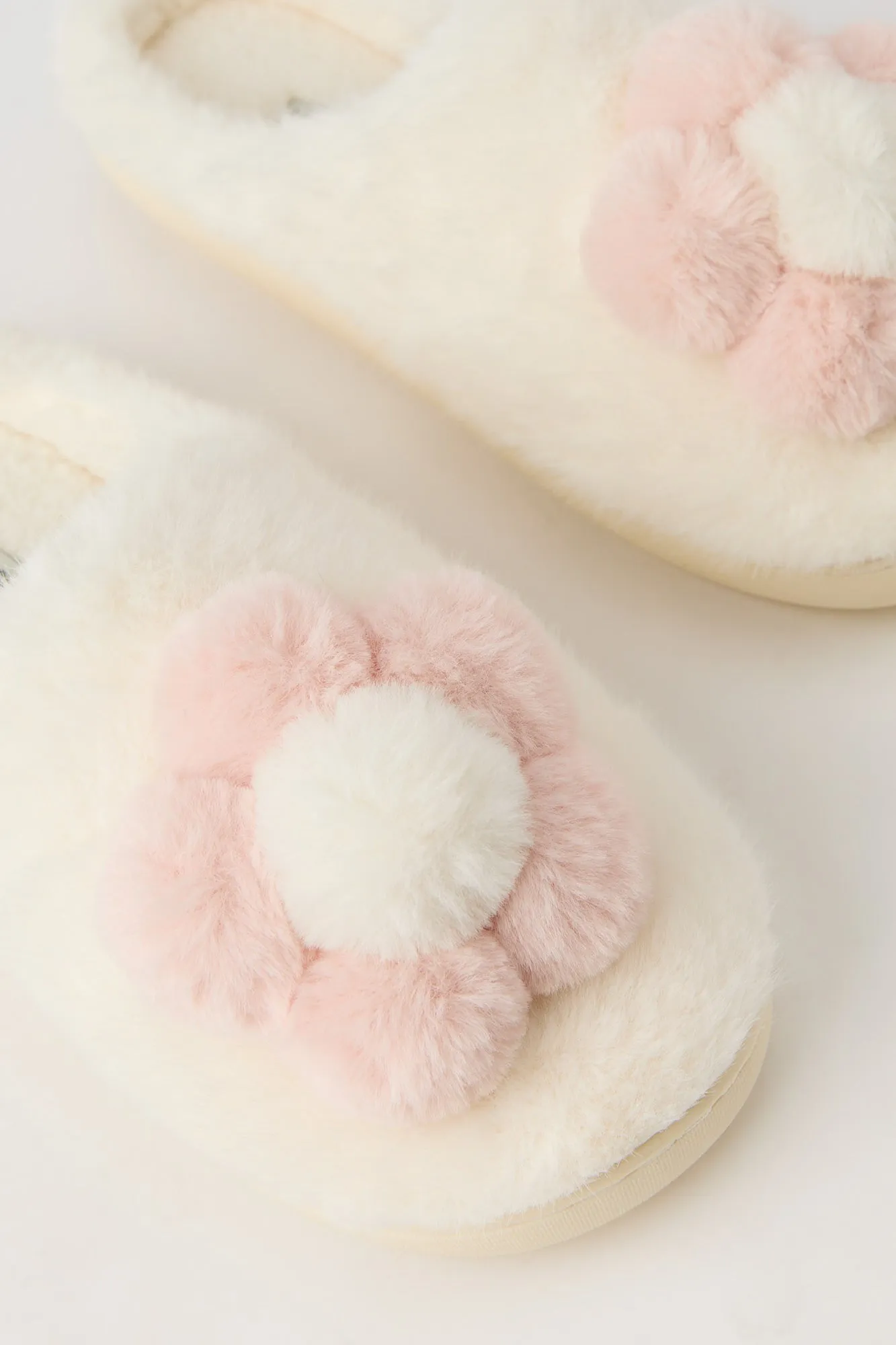 Faux Fur Flower Slippers sold by Urban Planet product image thumbnail 5