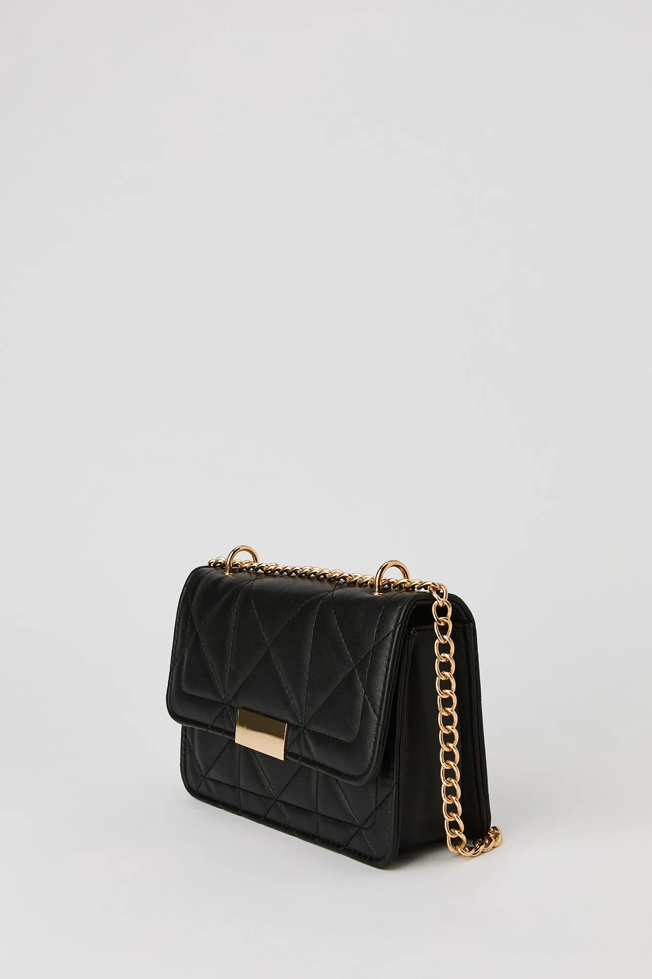 Faux Leather Quilted Crossbody Purse sold by Urban Planet product image thumbnail 2