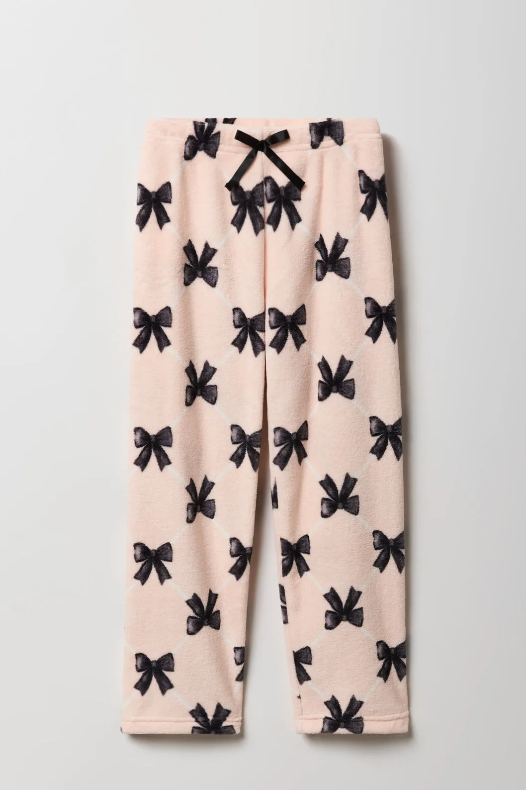 Ensemble pyjama avec t-shirt imprimé et pantalon en peluche pour fille sold by Urban Planet product image thumbnail 4