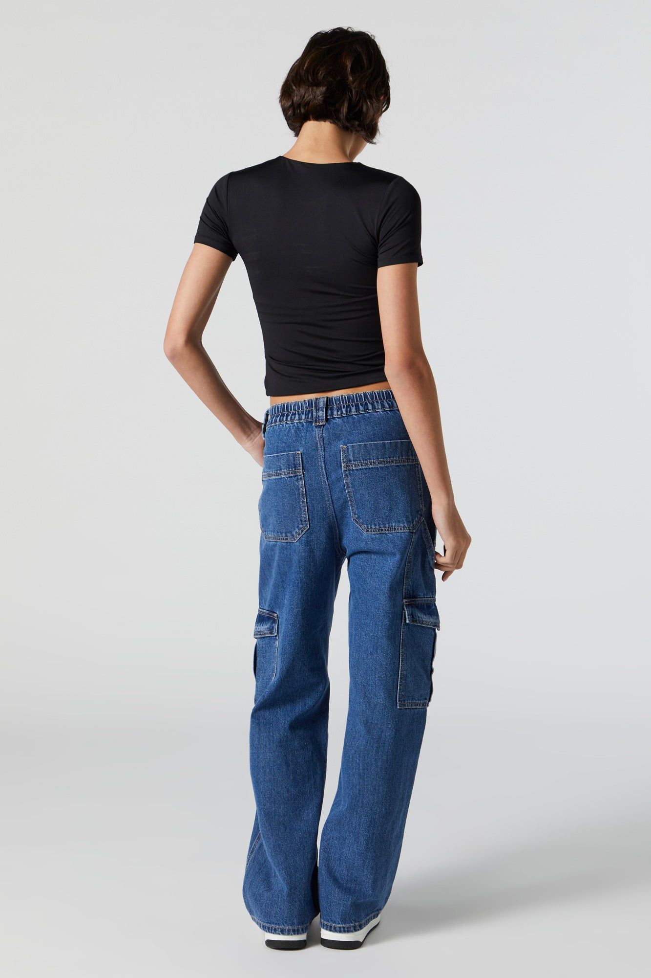 Light Wash Cargo Pocket Skater Jean sold by Urban Planet product image thumbnail 6