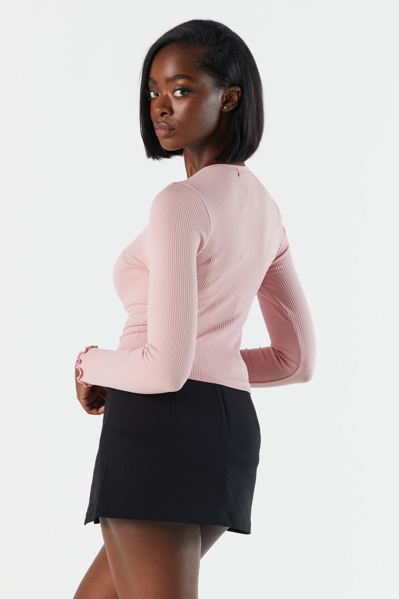 Ribbed Long Sleeve Top sold by Urban Planet product image thumbnail 3