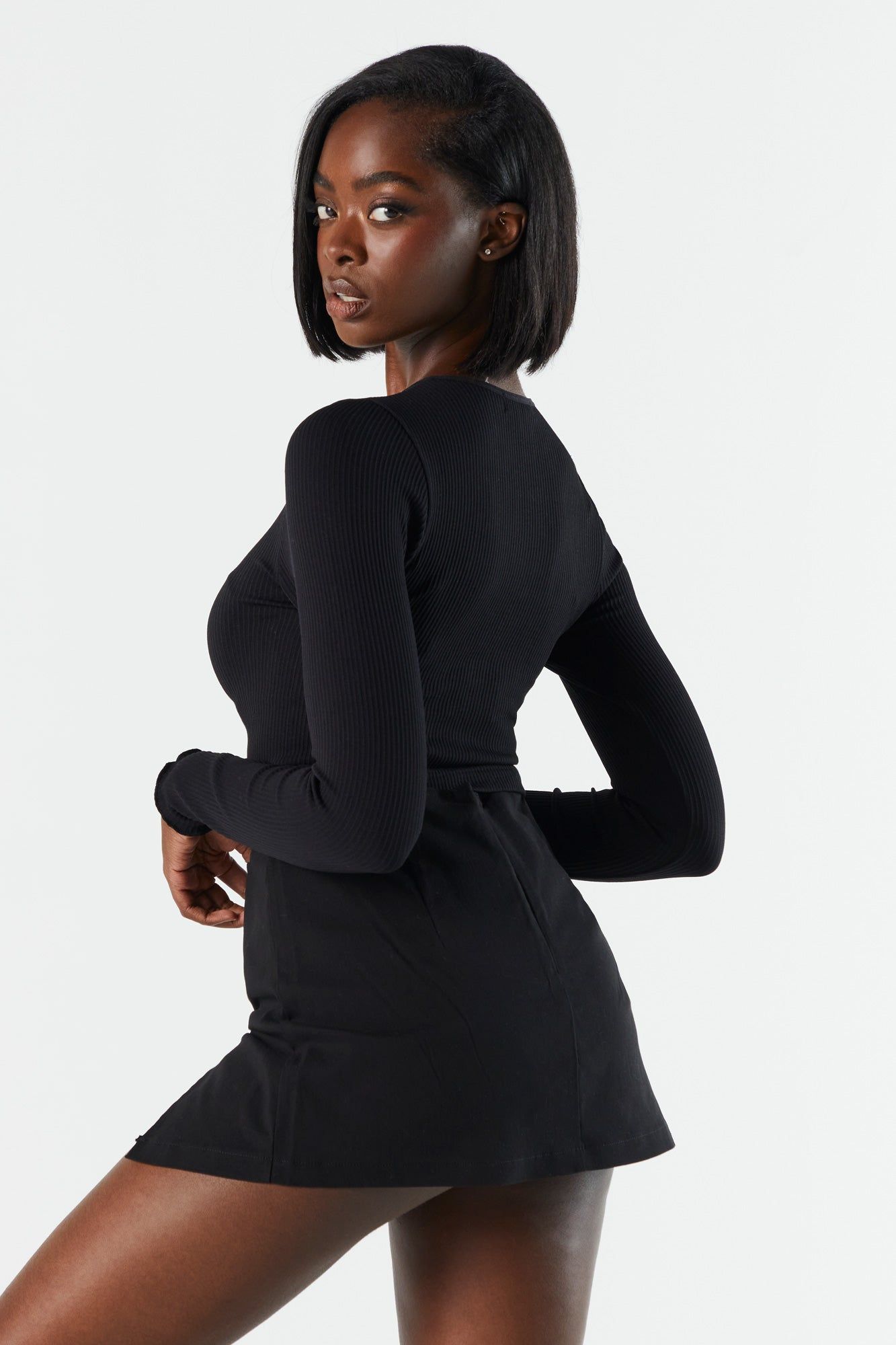 Ribbed Long Sleeve Top sold by Urban Planet product image thumbnail 7