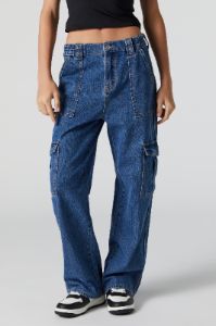 Light Wash Cargo Pocket Skater Jean sold by Urban Planet