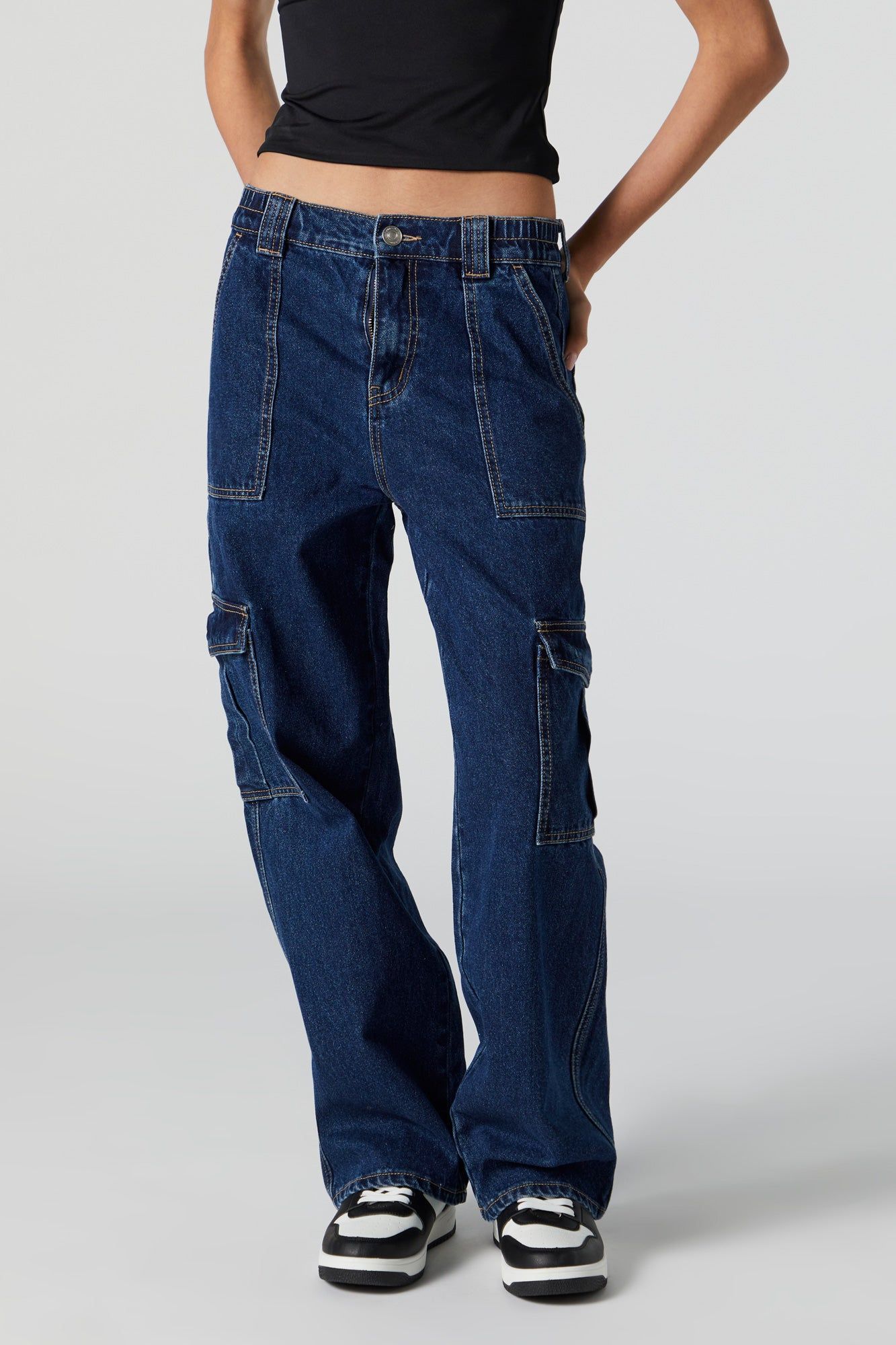 Light Wash Cargo Pocket Skater Jean sold by Urban Planet product image thumbnail 9