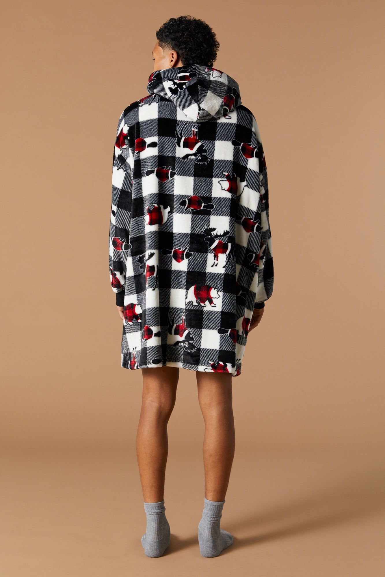 Haut surdimensionné Pyjamas de famille Animal à carreaux sold by Urban Planet product image thumbnail 2