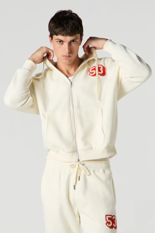 Jogger avec motif brodé 53 en chenille sold by Urban Planet
