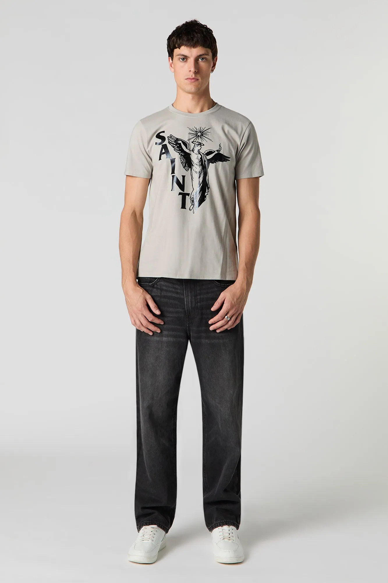 T-shirt à imprimé Saint sold by Urban Planet product image thumbnail 3