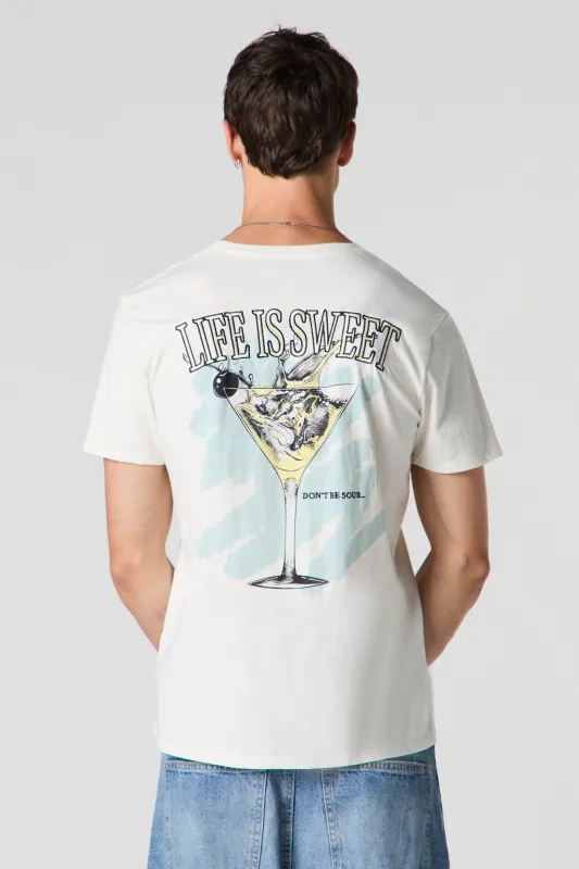 Cherry Embroidered T-Shirt sold by Urban Planet