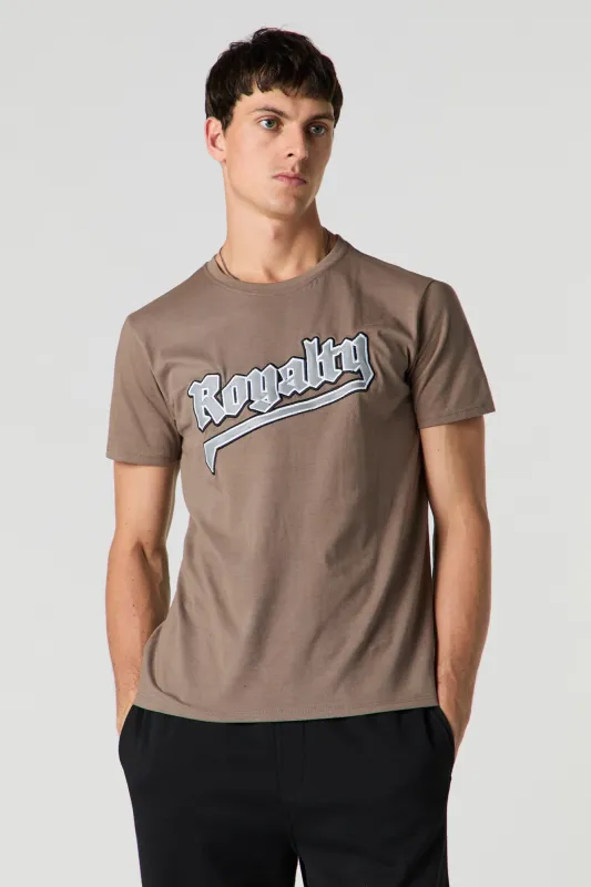 T-shirt avec motif brodé Royalty en sergé sold by Urban Planet