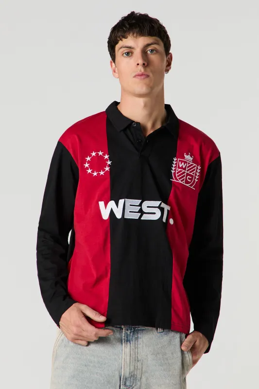 Jersey de rugby avec motif brodé sold by Urban Planet