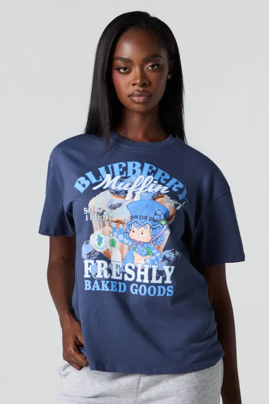 Strawberry Shortcake Friends Graphic Boyfriend T-Shirt sold by Urban Planet
