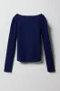 Girls Waffle Knit Henley Long Sleeve Top sold by Urban Planet
