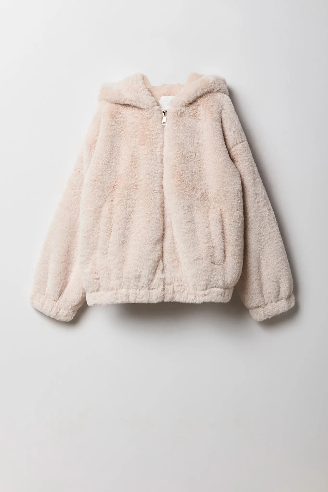 Blouson d'aviateur avec capuchon en similifourrure pour filles sold by Urban Planet product image thumbnail 3