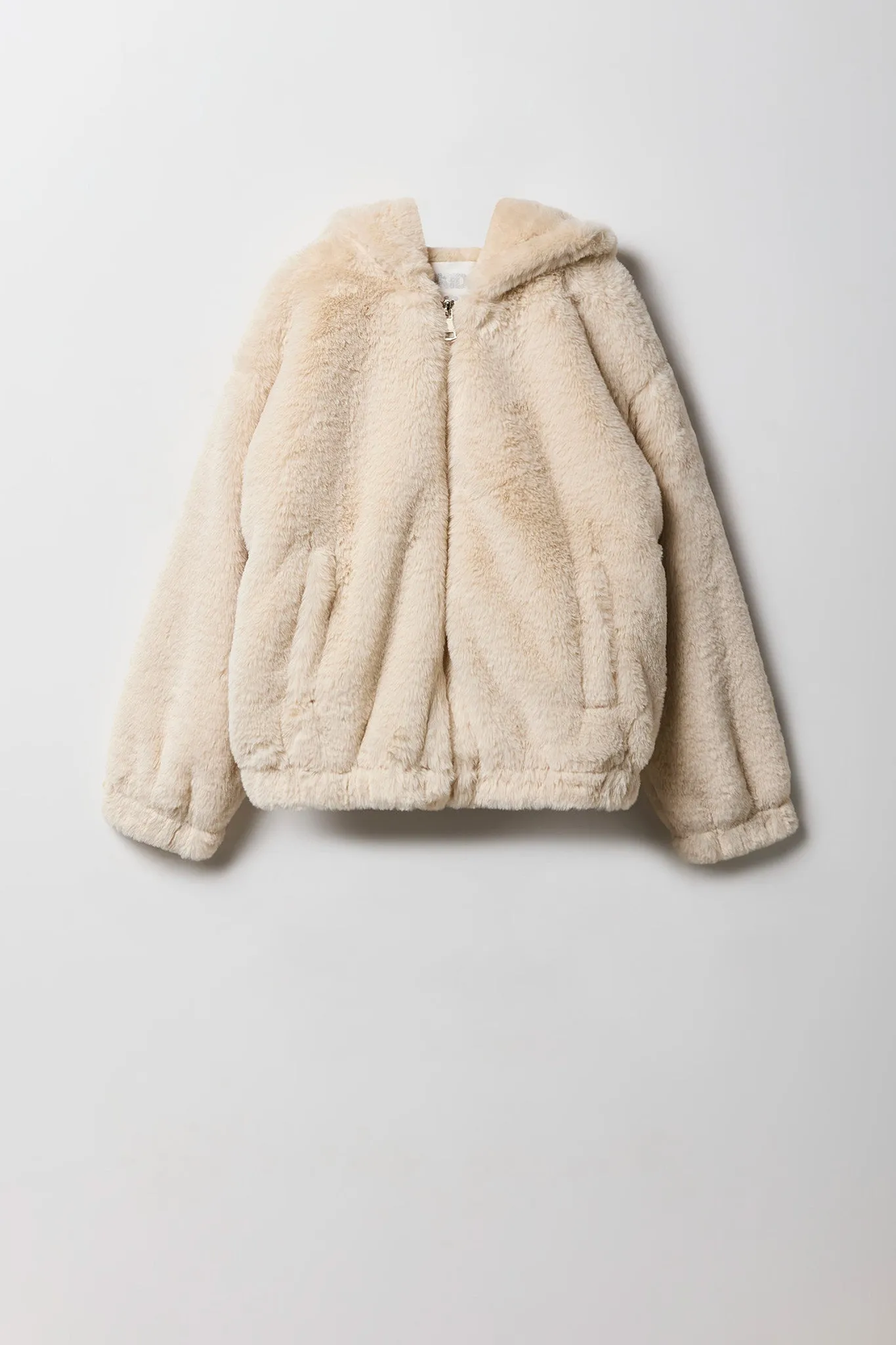 Blouson d'aviateur avec capuchon en similifourrure pour filles sold by Urban Planet product image thumbnail 5