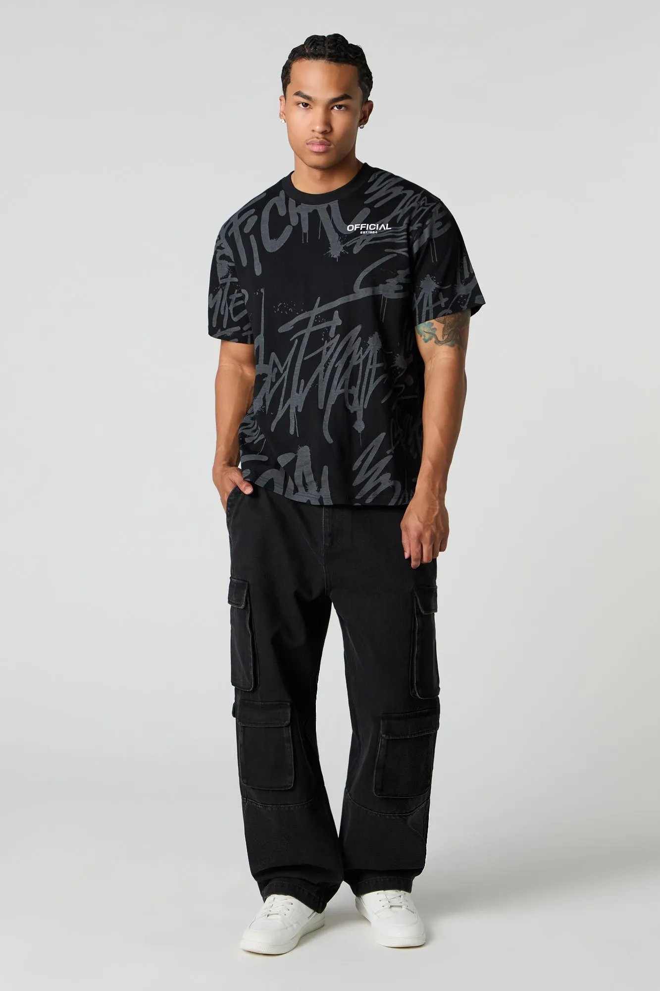 Jean cargo baggy sold by Urban Planet product image thumbnail 3