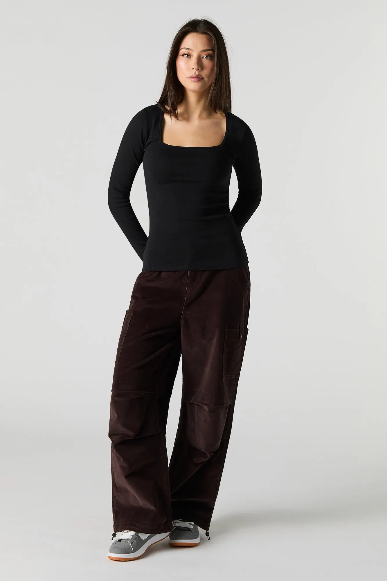 Haut à encolure carrée et manche longue sold by Urban Planet product image thumbnail 4